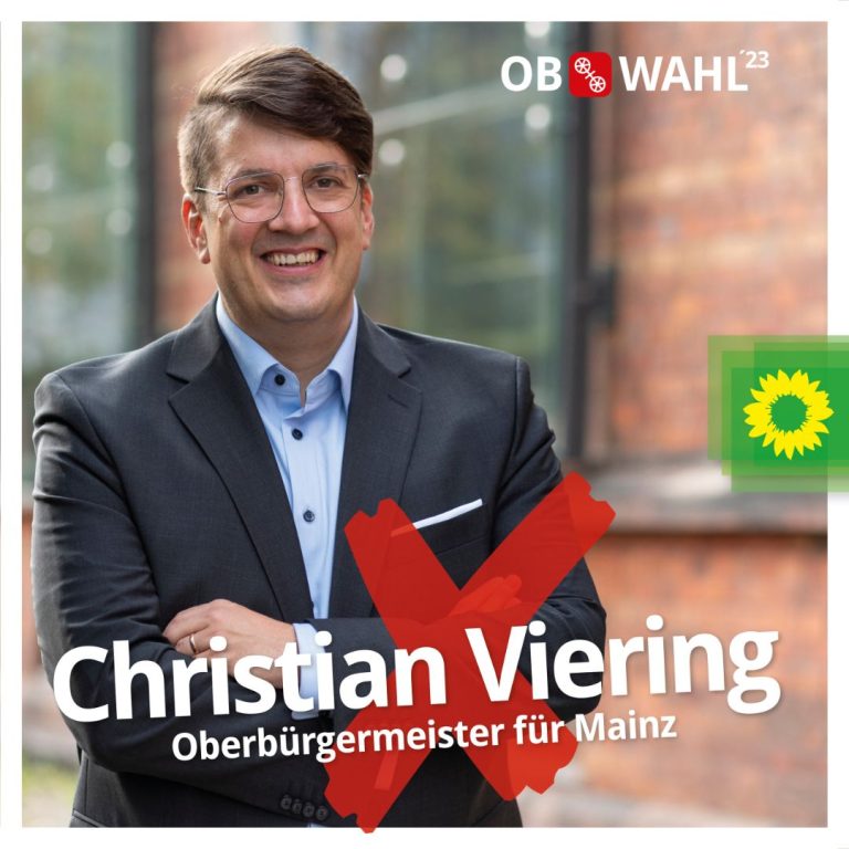 Mainzer GRÜNE schicken Christian Viering ins Rennen um das höchste Amt in der Stadt